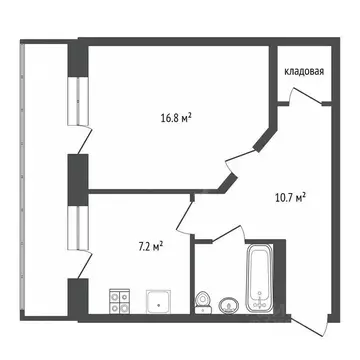 1-к кв. Воронежская область, Воронеж Транспортная ул., 65а (43.5 м)