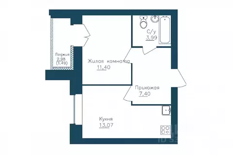 1-к кв. Вологодская область, Череповец 107-й мкр, ГринВилль жилой ...