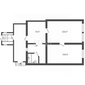 Дом в Воронежская область, Грибановский пгт ул. Октябрьская, 46 (115 ...