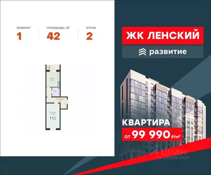 1-к кв. Ленинградская область, Всеволожск Южный мкр, Радужный жилой ...