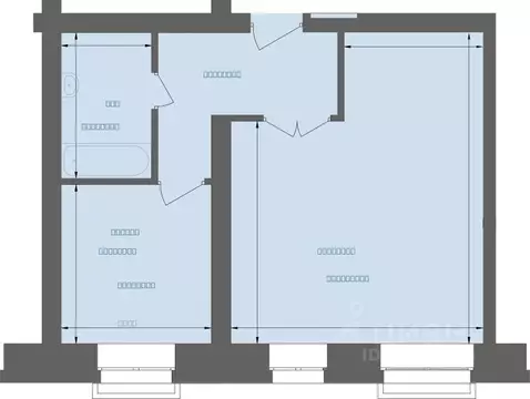 1-к кв. Хакасия, Абакан Скандия жилой комплекс (45.55 м)