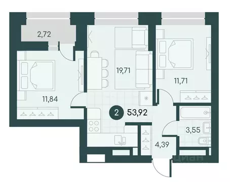 2-к кв. Курганская область, Курган Малиновые высоты жилой комплекс ...