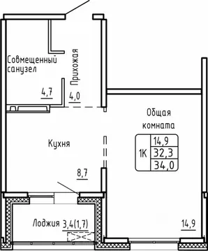 1-к кв. Новосибирская область, Новосибирск Самоцветы жилой комплекс ...