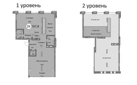 2-комнатная квартира: Новосибирск, Овражная улица, 2А (146.4 м)