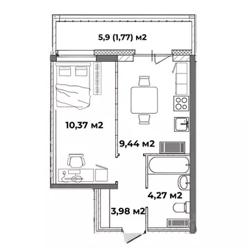 Студия Ярославская область, Ярославль ул. Старая Костромская, 4 (30.13 ...