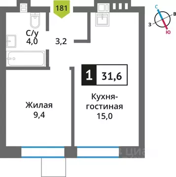 Студия Московская область, Красногорск Опалиха мкр, Никольский Квартал ...