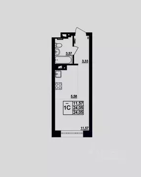 Студия Башкортостан, Уфа Революционная ул., 191/1 (24.14 м)