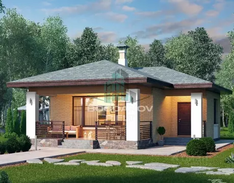 Дом в Омская область, Омский район, с. Усть-Заостровка  (87 м)