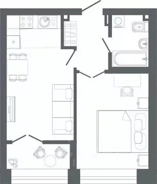 1-к кв. Свердловская область, Екатеринбург ул. Мира, 47 (46.2 м)