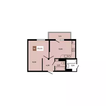 1-к кв. Ростовская область, Аксайский район, Щепкинское с/пос, пос. ...