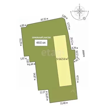Склад в Саратовская область, Балашов ул. Ленина, 126 (1623 м)