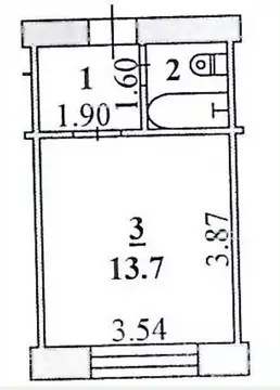 1-к кв. Липецкая область, Липецк ул. Космонавтов, 22 (19.1 м)