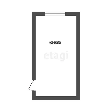 1к в -комнатной квартире (17.1 м)