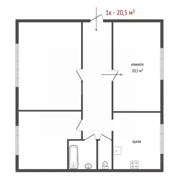 Комната Свердловская область, Екатеринбург Вторчермет жилрайон, ул. ...