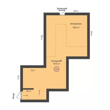 Склад в Свердловская область, Екатеринбург ул. Артинская, 23А (954 м)