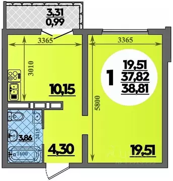 1-к кв. Краснодарский край, Новороссийск Город у Моря жилой комплекс ...