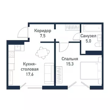 1-к кв. Челябинская область, Челябинский городской округ, пос. ...