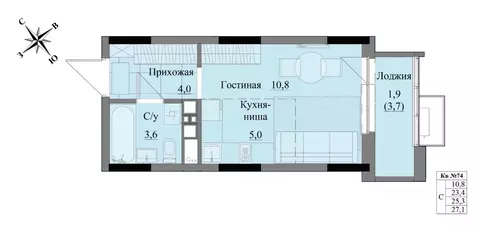 Студия Удмуртия, Ижевск Краски Леса жилой комплекс (25.3 м)