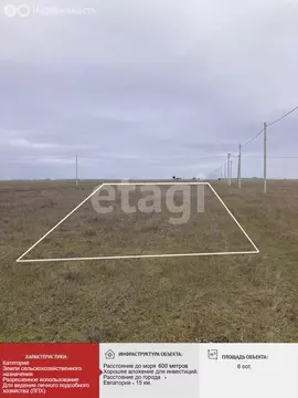 Участок в Сакский район, село Штормовое (6 м)