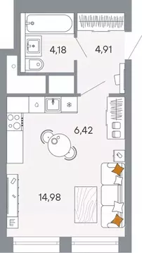 Студия Тульская область, Тула ул. Красина, 78 (30.49 м)