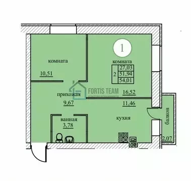 2-к кв. Ярославская область, Ярославский муниципальный округ, пос. ...