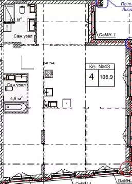 4-к кв. Нижегородская область, Нижний Новгород Огни Започаинья жилой ...