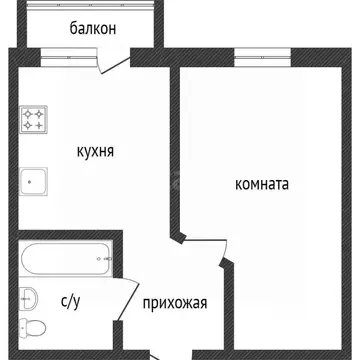 1-к кв. Воронежская область, Воронеж ул. Хользунова, 99Б (44.1 м)