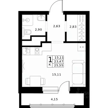 Студия Нижегородская область, Нижний Новгород Ленгородок мкр, Мед ...
