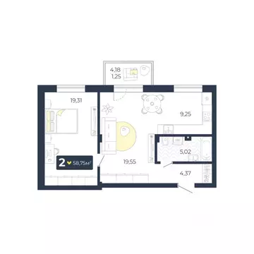 2-к кв. Красноярский край, Красноярск городской округ, пос. Солонцы, ...