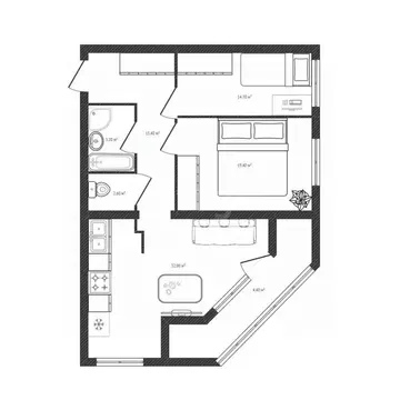 3-к кв. Брянская область, Брянск ул. Крахмалева, 47 (90.0 м)