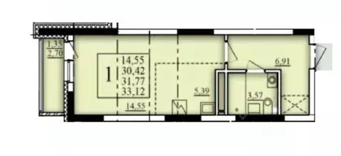 1-к кв. Башкортостан, Уфа Затон-Восточный жилрайон, Паруса жилой ...