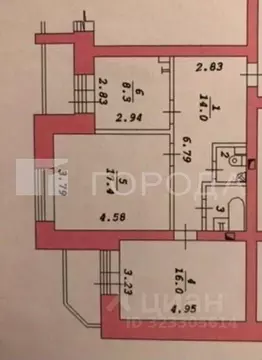 2-к кв. Новосибирская область, Новосибирск ул. Боровая Партия, 8 (60.0 ...