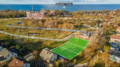 Участок в Калининградская область, Пионерский пос. Рыбное,  (18.0 ...