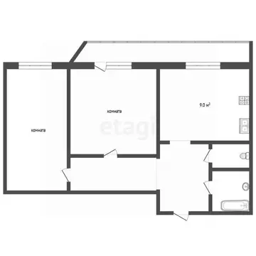 2-к кв. Московская область, Чехов ул. Гагарина, 100а (52.8 м)