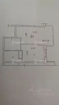 1-к кв. Волгоградская область, Волгоград ул. Степанищева, 2А (38.38 м)