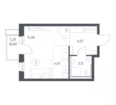 Студия Московская область, Балашиха Авиаторов мкр, ул. Колдунова, 1 ...
