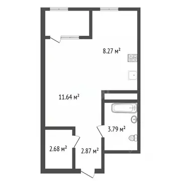 Студия Воронежская область, Воронеж ул. Революции 1905 года, 34 (29.2 ...