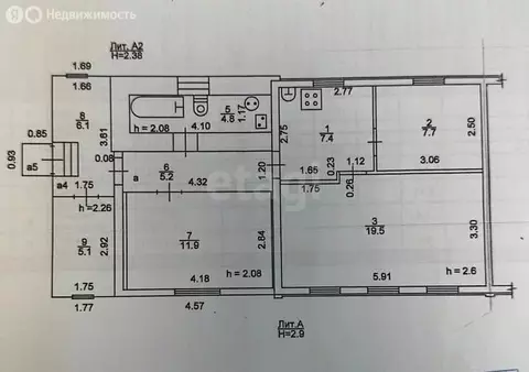 Дом в Нерехтский район, Пригородное сельское поселение, деревня ...