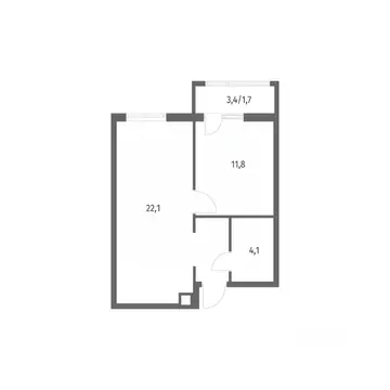 1-к кв. Калининградская область, Гурьевск ул. Имени Романа Руденко, ...