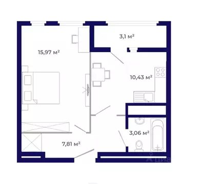 1-к кв. Иркутская область, Иркутский муниципальный округ, Маркова рп, ...