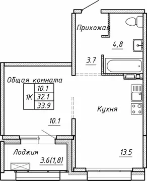 1-к кв. Новосибирская область, Новосибирск Гренландия жилой комплекс ...