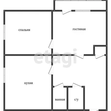 2-комнатная квартира: Ярославль, улица Урицкого, 32 (44 м)