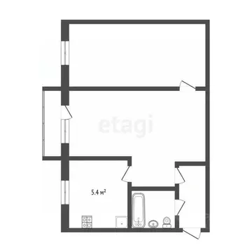 2-к кв. Тюменская область, Тюмень ул. Республики, 146 (42.2 м)