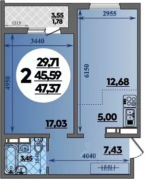 2-к кв. Краснодарский край, Краснодар ул. Генерал-лейтенанта ...
