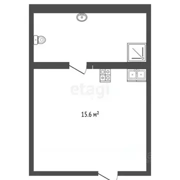 Студия Тюменская область, Тюмень Олимпийская ул., 22 (15.6 м)