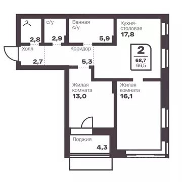 2-к кв. Челябинская область, Магнитогорск Голос Притяжение жилой ...