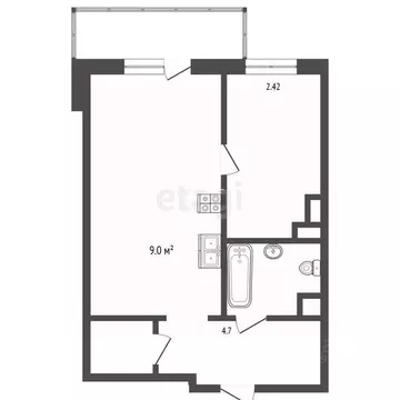 1-к кв. Московская область, Одинцовский городской округ, с. Ромашково ...