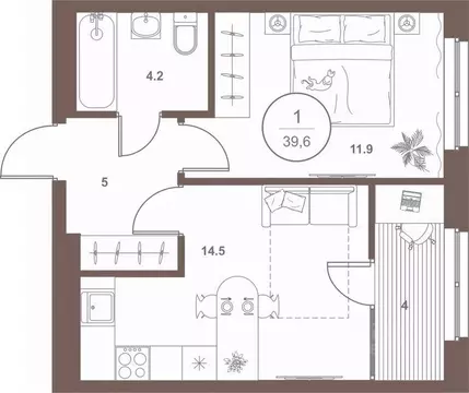 1-к кв. Пензенская область, Пенза Арбеково жилрайон, Дальнее Арбеково ...