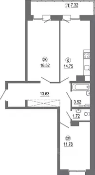 2-к кв. Иркутская область, Иркутск ИВАТУ городок, Авиатор жилой ...