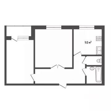 2-к кв. Московская область, Королев просп. Космонавтов, 39 (52.2 м)
